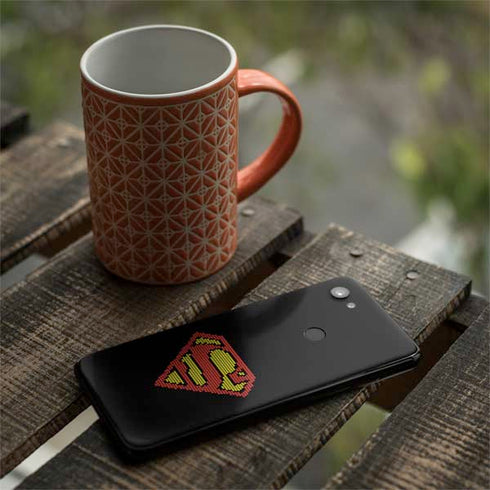 DC Comics Superman Logo Pixels Google Pixel 3a XL Skin